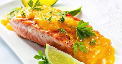 Receita: Salmão Grelhado ao Molho de Laranja do Divino Fogão Receita: Salmão Grelhado ao Molho de Laranja do Divino Fogão
