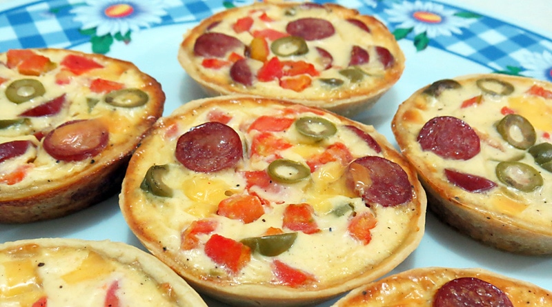 Receita: Quiche de Linguiça Fininha Defumada