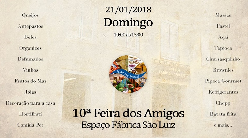 Sapori di Pasta participa da 10ª Feira dos Amigos neste domingo