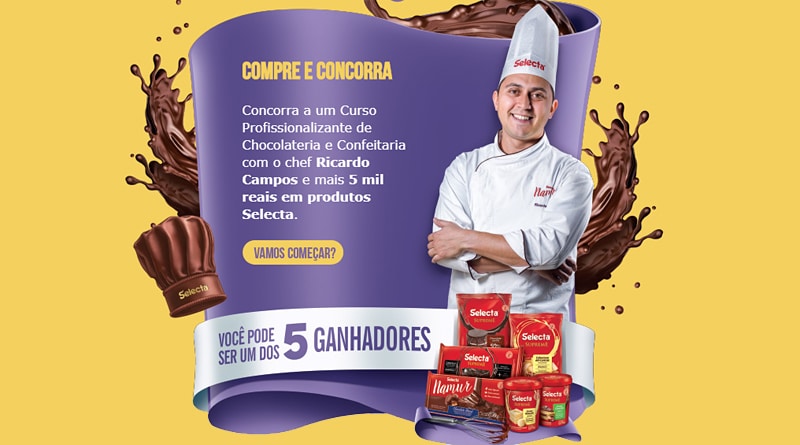 Promoção de Páscoa da Selecta Chocolates sorteia curso profissionalizante