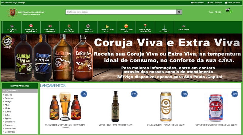 Apaixonado por cerveja? Então conheça a loja virtual da Confraria Hallertau!