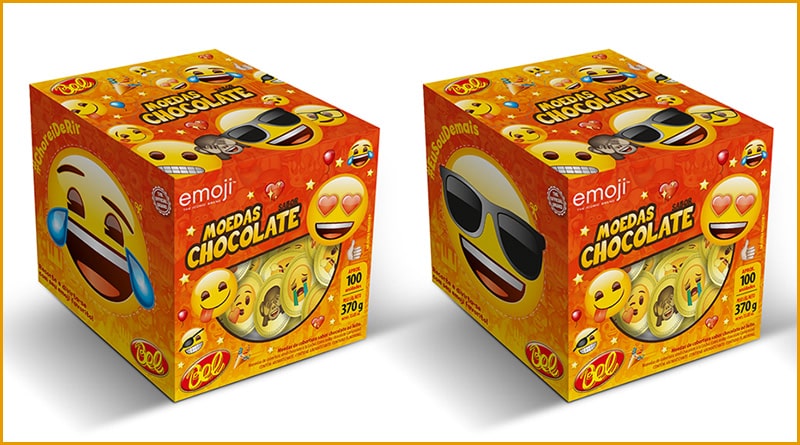Bel lança Moedas de Chocolate emoji™