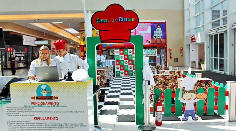 Oficina de cozinha para crianças é atração no Polo Shopping Indaiatuba