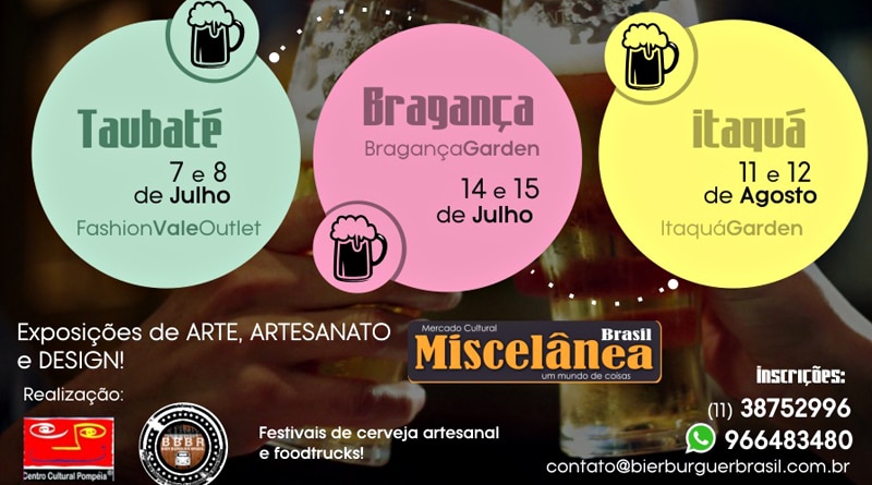 Taubaté recebe o Festival Bier Burguer Brasil