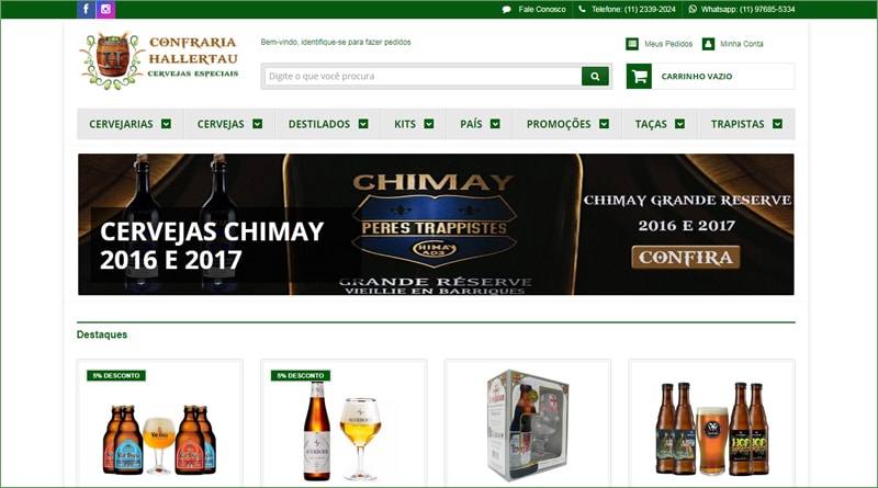 Confraria Hallertau - Cervejas Especiais lança novo e-commerce