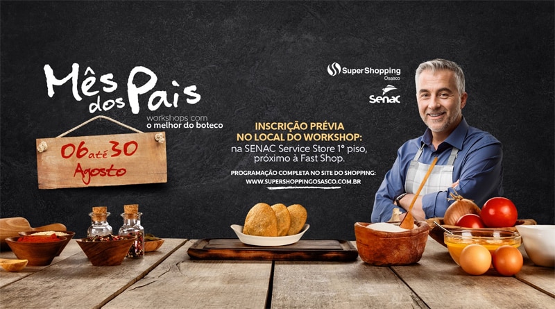 Mês dos Pais no SuperShopping Osasco tem oficinas gratuitas