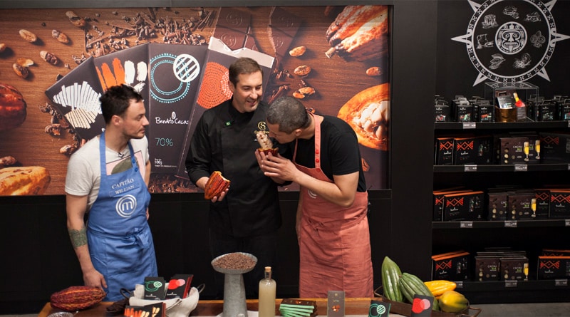 Cozinheiros do MasterChef Profissionais disputam prova na fábrica da Cacau Show