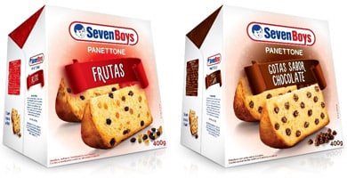 Seven Boys lança Panettones nos sabores Gotas de Chocolate e Frutas