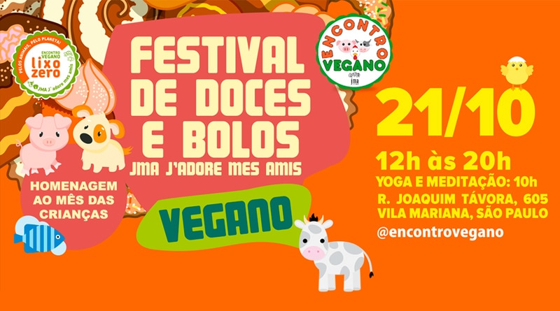 Festival de Doces e Bolos Vegano acontece neste domingo em São Paulo