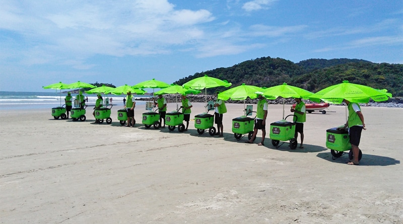 Cacau Show à beira-mar: carrinhos de gelato fazem sucesso no litoral