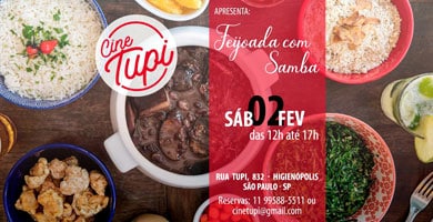 Cine Tupi em São Paulo apresenta neste sábado a feijoada com samba de raiz