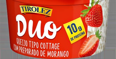 Tirolez lança Duo Tirolez, o primeiro queijo cottage com geleia de fruta do País
