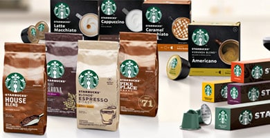 Nestlé lança cafés Starbucks At Home