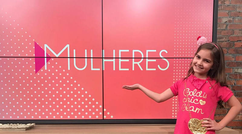 Pequena confeiteira Sarah Bianchi comemora 1 ano no Mulheres da TV Gazeta
