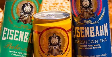 Eisenbahn lança os estilos American IPA e Pale Ale nas versões em lata