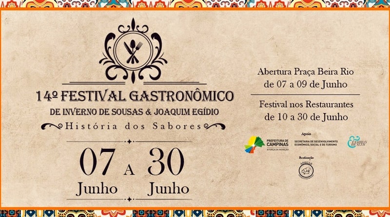 14º Festival Gastronômico de Inverno começa nesta sexta em Campinas