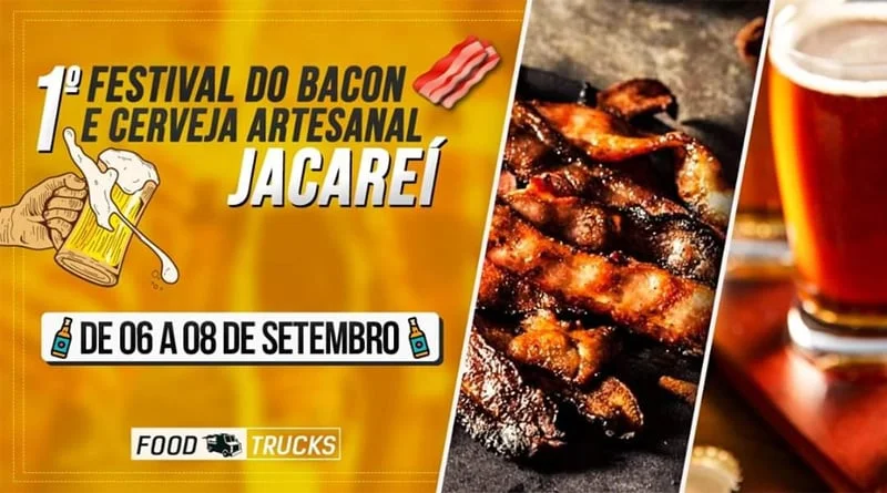 Jacareí recebe 1º Festival do Bacon e Cerveja Artesanal em setembro