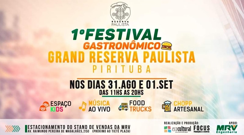 Pirituba em SP recebe 1º Festival Gastronômico Grand Reserva Paulista