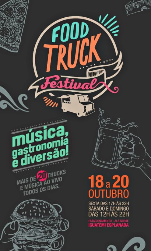 Food Truck Festival ocorre no Iguatemi Esplanada entre os dias 18 e 20