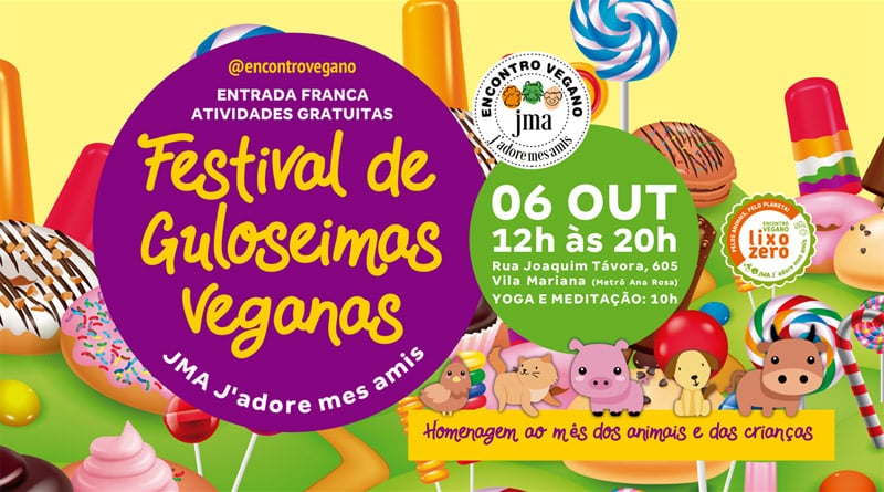 Neste domingo acontece em São Paulo o Festival de Guloseimas Veganas JMA