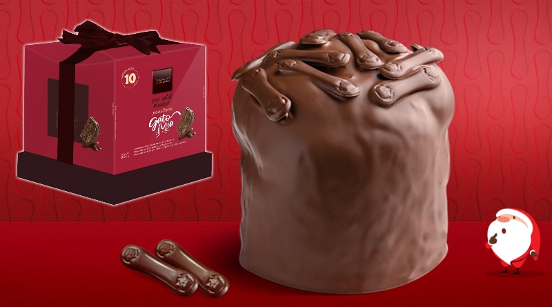 Chocolates Brasil Cacau lança Panettone Gato Mia em comemoração aos seus 10 anos