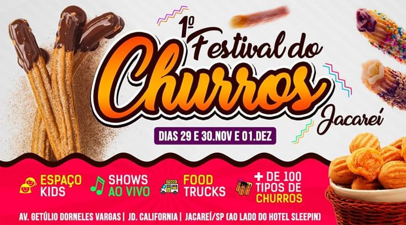 Jacareí recebe festivais de torresmo, churros e cerveja a partir do dia 29