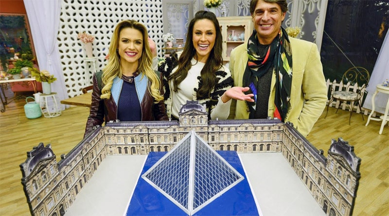 Neste sábado o Bake Off Brasil tem bolo giratório de três andares
