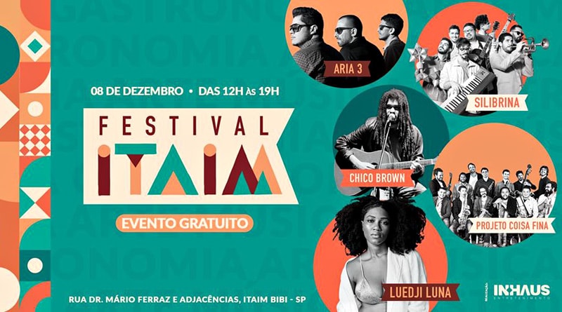 Festival Itaim reúne gastronomia, música e arte no Itaim Bibi em SP neste domingo