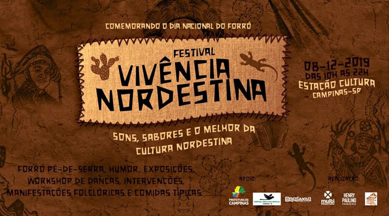 Festival Vivência Nordestina acontece neste domingo em Campinas