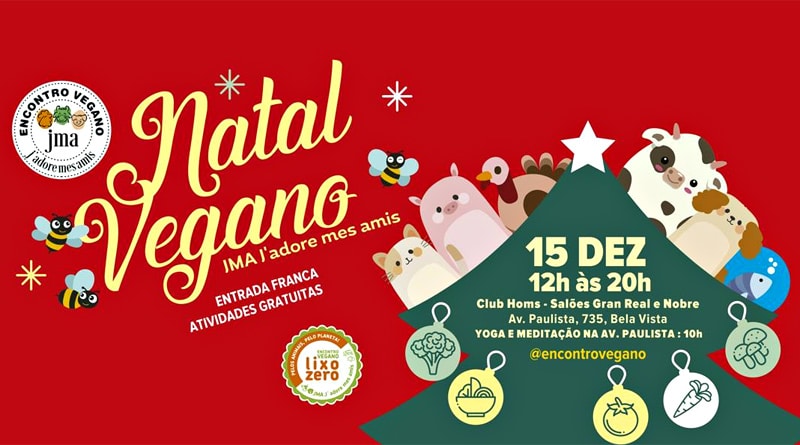 Natal Vegano JMA ocorre em São Paulo no dia 15