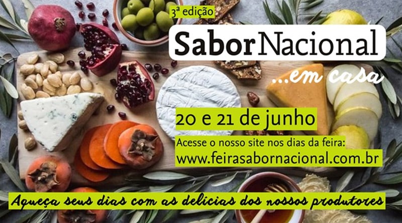 3ª Feira Sabor Nacional Em Casa acontece neste fim de semana