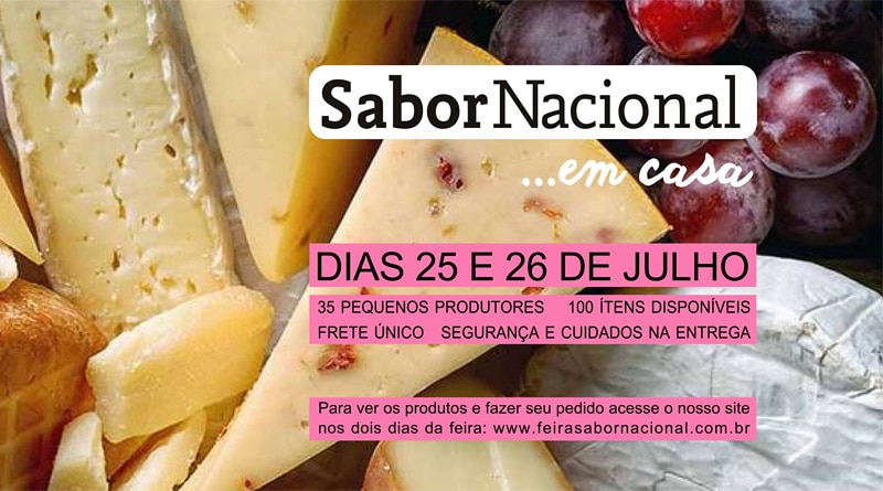 Acontece neste sábado e domingo a 4ª edição da Feira Sabor Nacional Em Casa