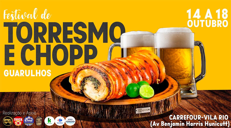 Festival de Torresmo & Chopp começa dia 14 no Carrefour Guarulhos