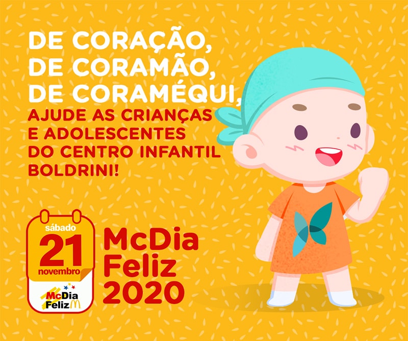 McDia Feliz: veja como ajudar o Centro Infantil Boldrini em Campinas