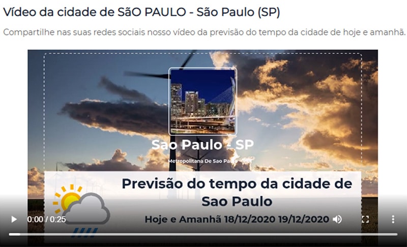 Climaonline: previsão do tempo e sensação térmica em São Paulo SP e todo o Brasil