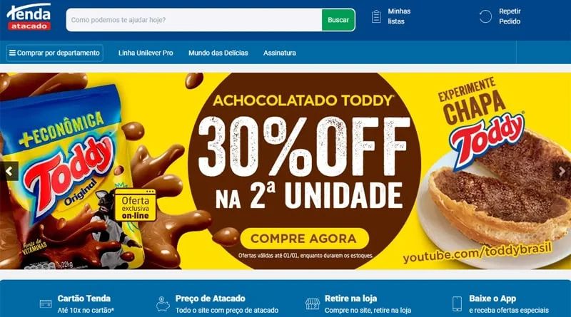 Tenda Atacado expande serviço de delivery para todo o Estado de SP