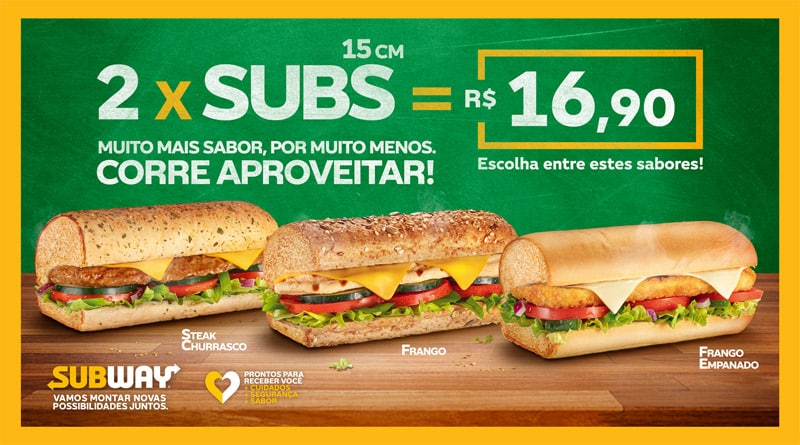 Subway: confira as promoções de subs da marca neste início de ano