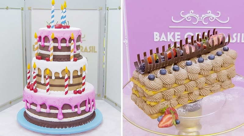 "Bolo de Aniversário" e "Mil-folhas de Choux" são os desafios do Bake Off Brasil - Celebridades