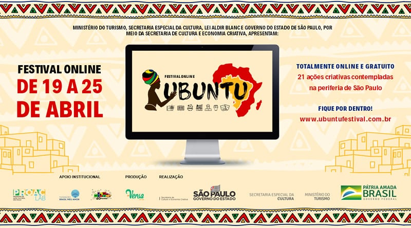 1ª edição online do Festival Ubuntu tem destaques gastronômicos no dia 21