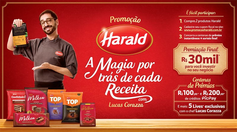 Harald lança promoção com chef Lucas Corazza