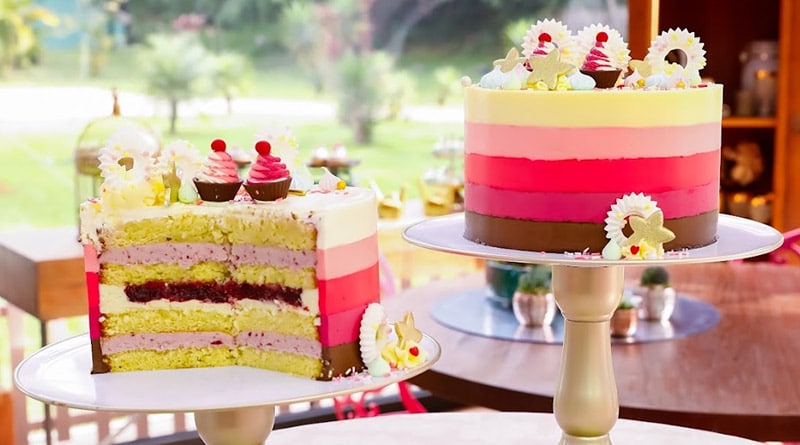 Receita: Bolo Peggy Porschen do Bake Off Brasil