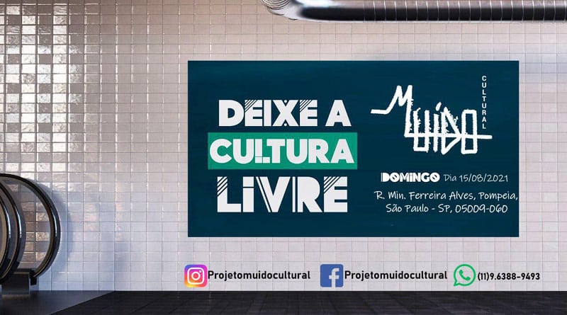 Deixe a Cultura Livre: evento do Muído Cultural ocorre neste domingo em SP