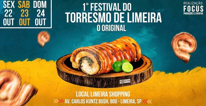 1ª edição do Festival do Torresmo em Limeira acontece até domingo