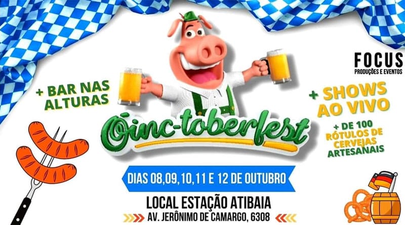 Começa nesta sexta em Atibaia a primeira edição do Oinc-toberfest