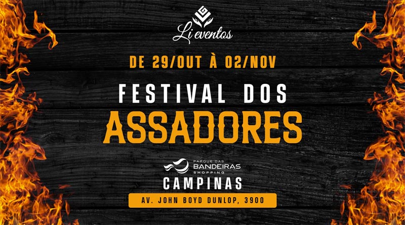 Festival dos Assadores acontece em Campinas com diversas opções gastronômicas