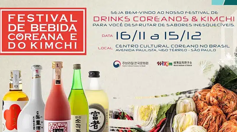 Festival de Bebida Coreana e Kimchi acontece gratuitamente em São Paulo