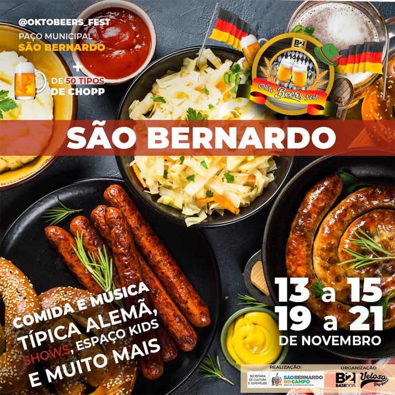 Oktobeersfest ocorre em São Bernardo com o melhor da gastronomia alemã