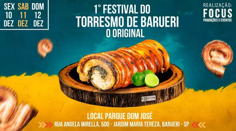 1ª edição do Festival do Torresmo acontece em Barueri entre os dias 10 e 12