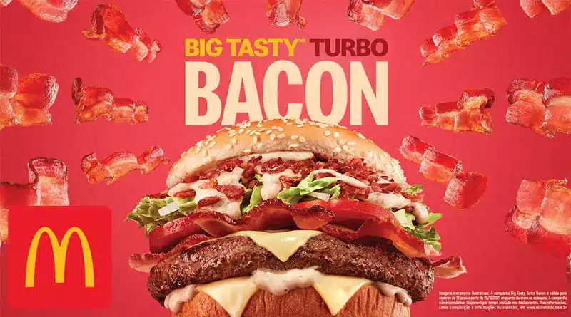 Big Tasty Turbo Bacon e MegaFlurry são as novidades do McDonald’s