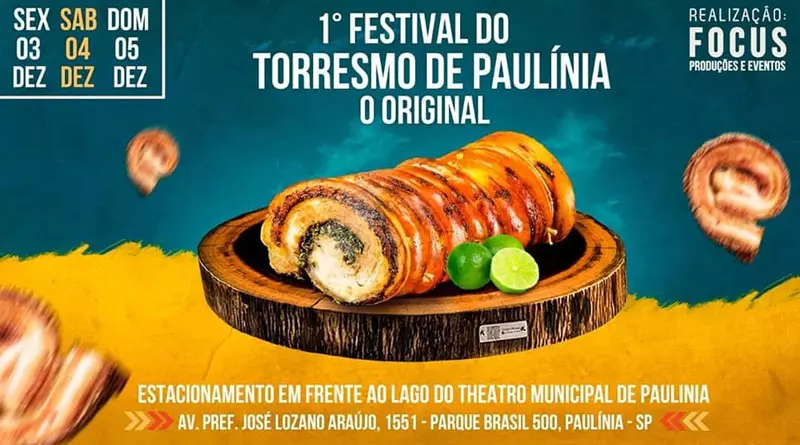 Paulínia recebe 1º Festival do Torresmo a partir desta sexta-feira